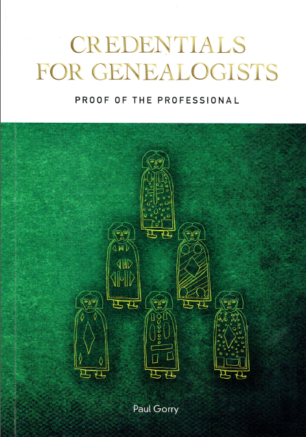 Cover of “Credentials for Genealogists” by Paul Gorry