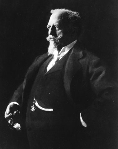 Black-and-white photograph of Adolphus Busch