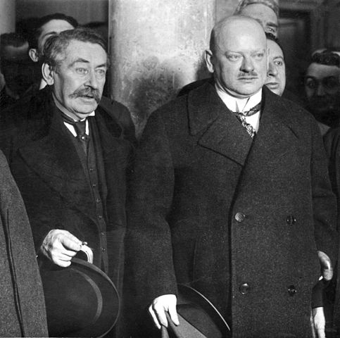 Photo of Aristide Briand and Gustav Stresemann from the year 1926