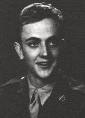 Black-and-white photograph of Kurt Vonnegut in uniform